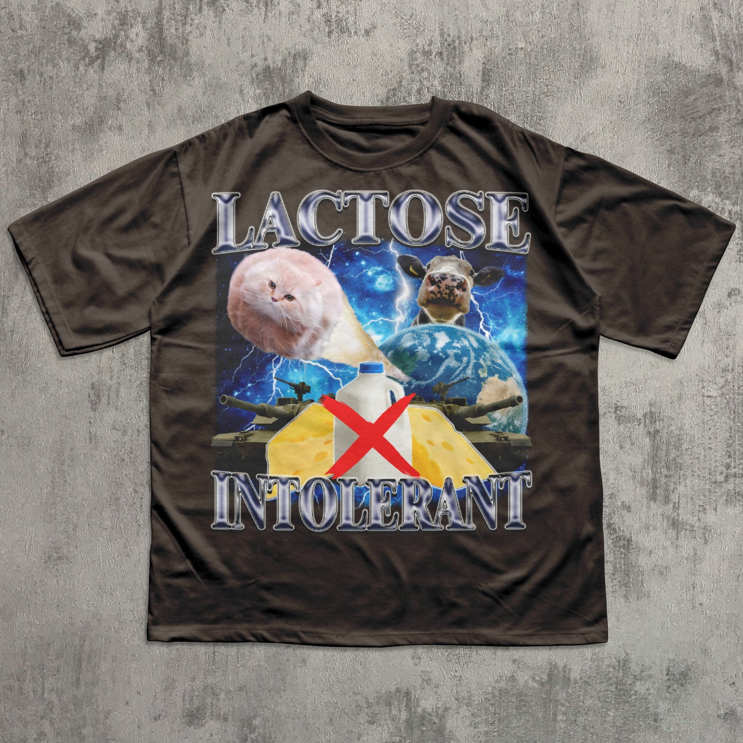 Lactose Intolerant Funny Cat Meme T-shirt, Lactose Shirt, Stupid Gifts, Silly Cats Tee, Weird Tshirt