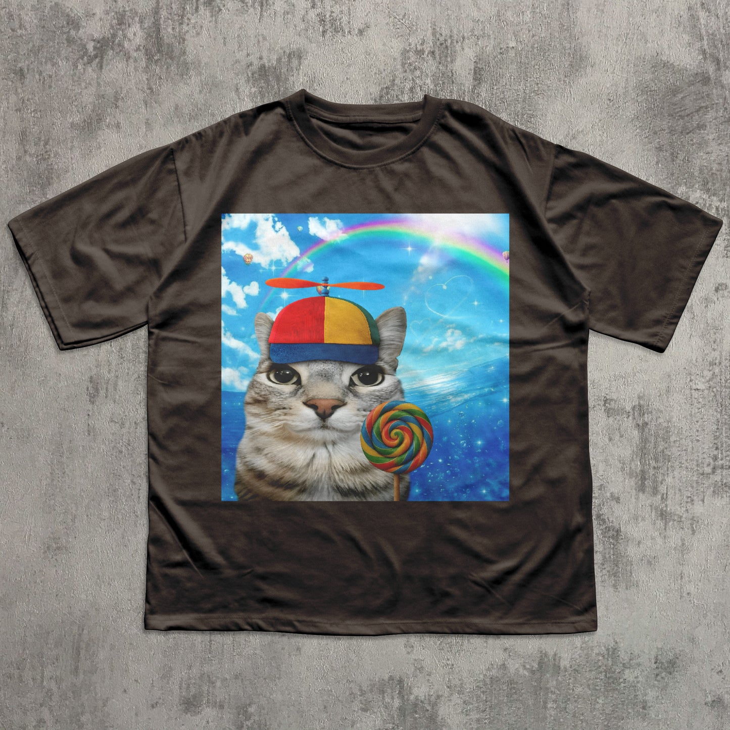 Happy Cat Dreamcore T-shirt, Funny Cats Shirt, Brainrot Meme Tee, Silly Kitten Tee, Cat Lover Gifts, Weird Tees, Gen Z Humor Tshirt