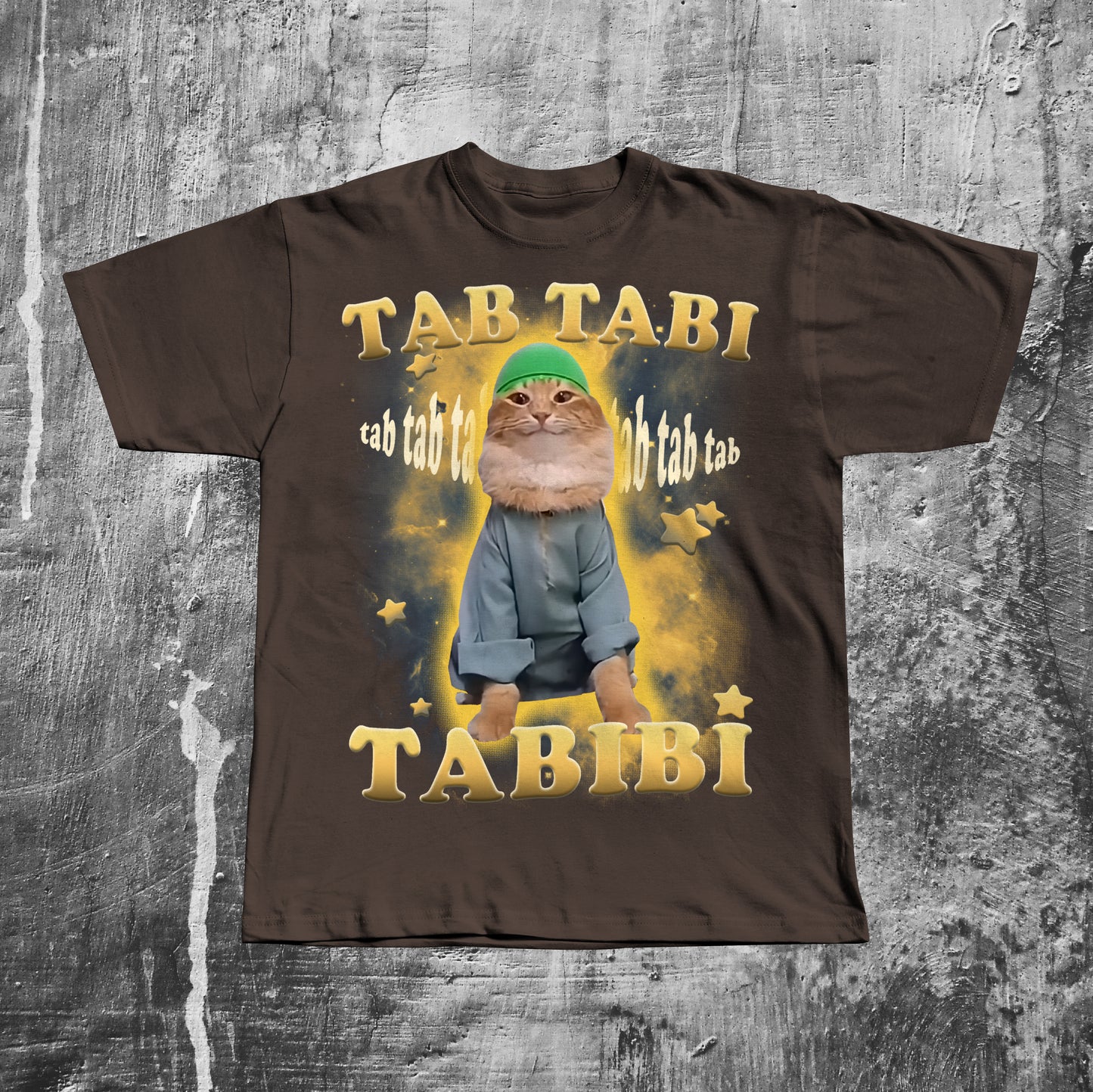 Tab Tabi Tab Funny Halal Cat Meme T-shirt