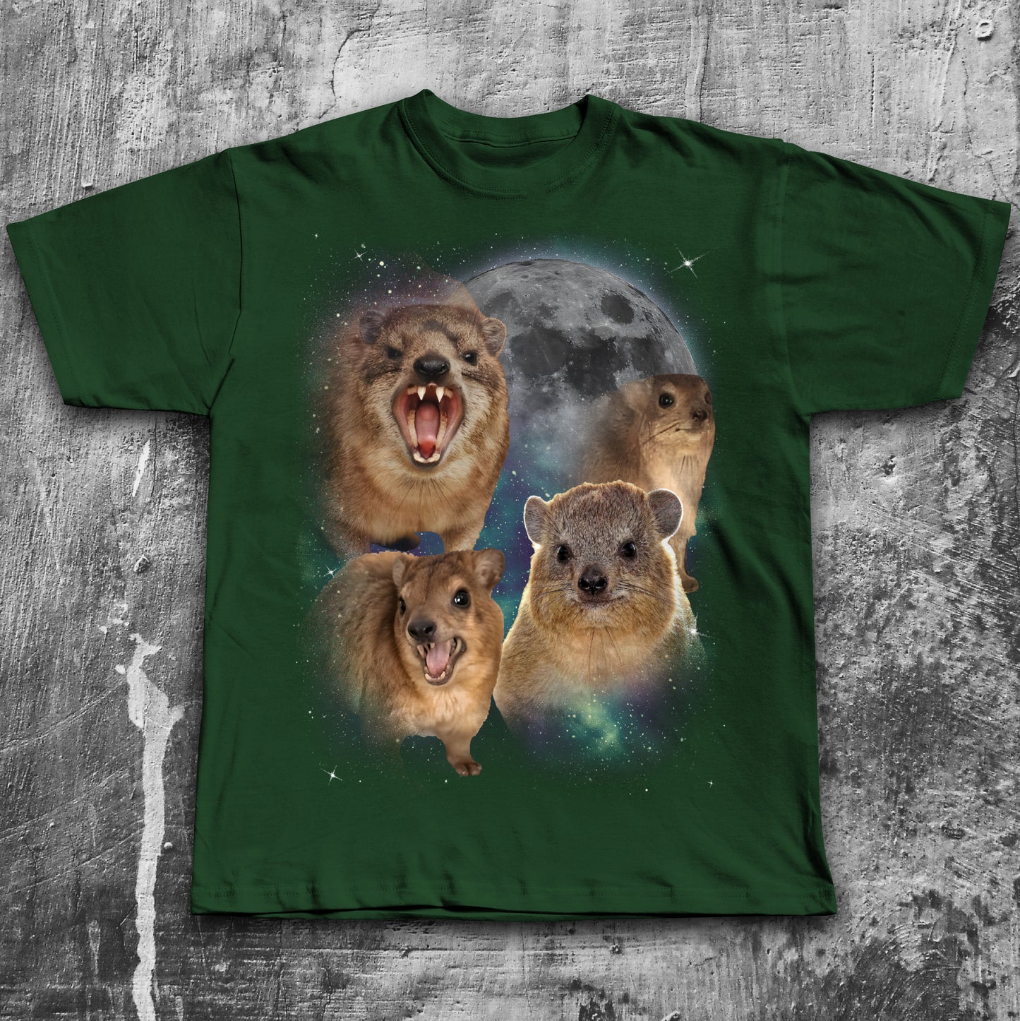 Funny Hyraxes Moon T-shirt