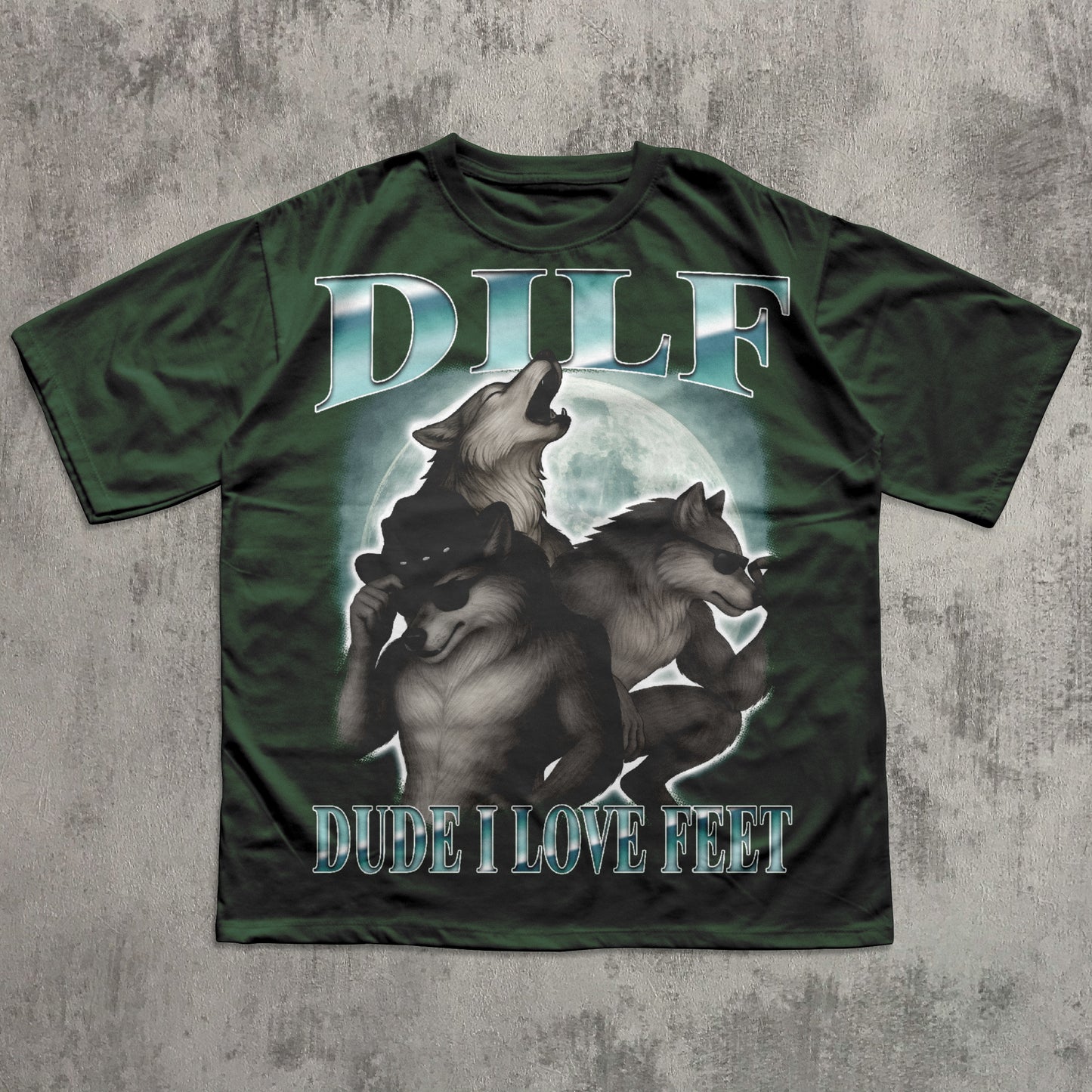 Dilf Dude I Love Feet Funny Meme T-shirt, Silly Shirt