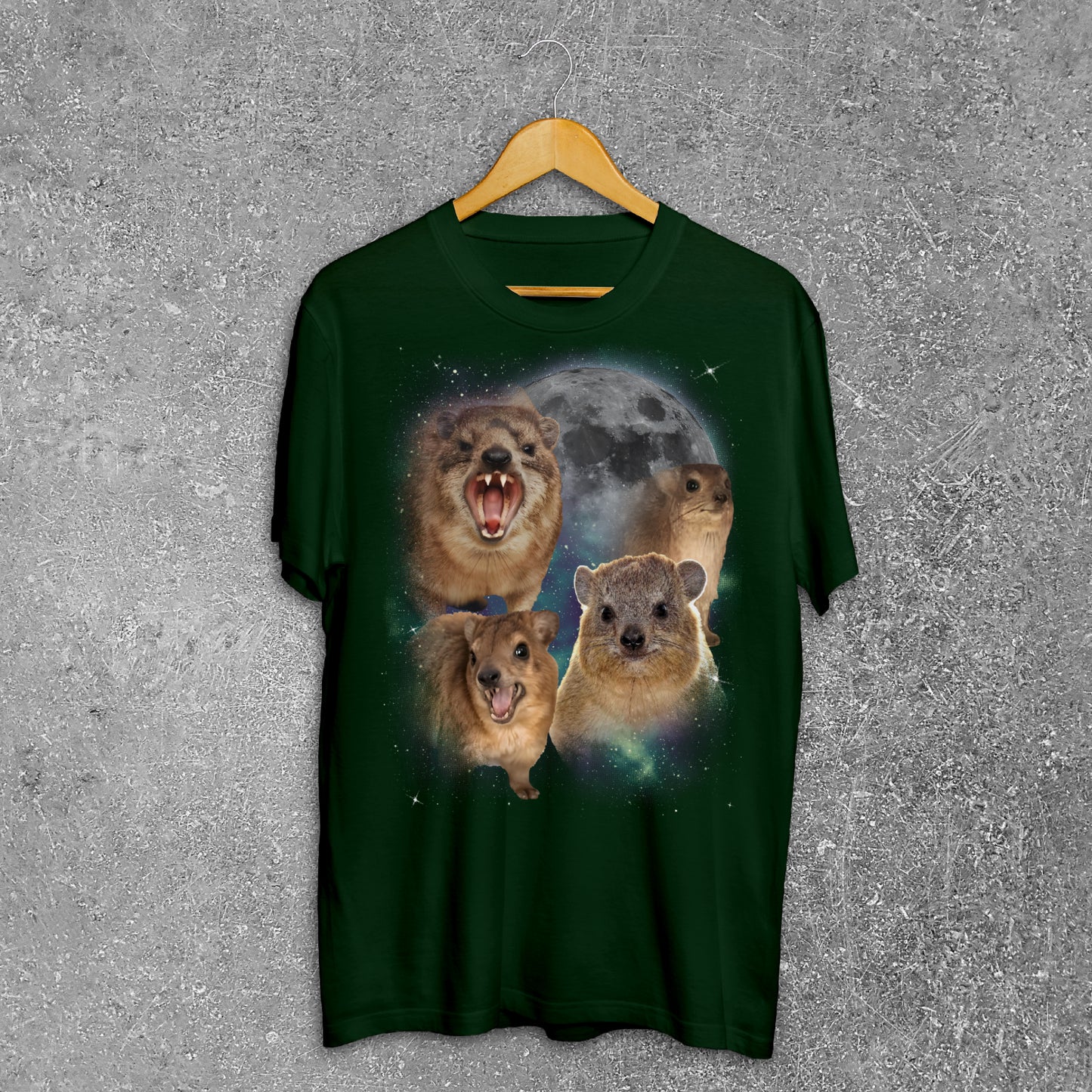 Funny Hyraxes Moon T-shirt