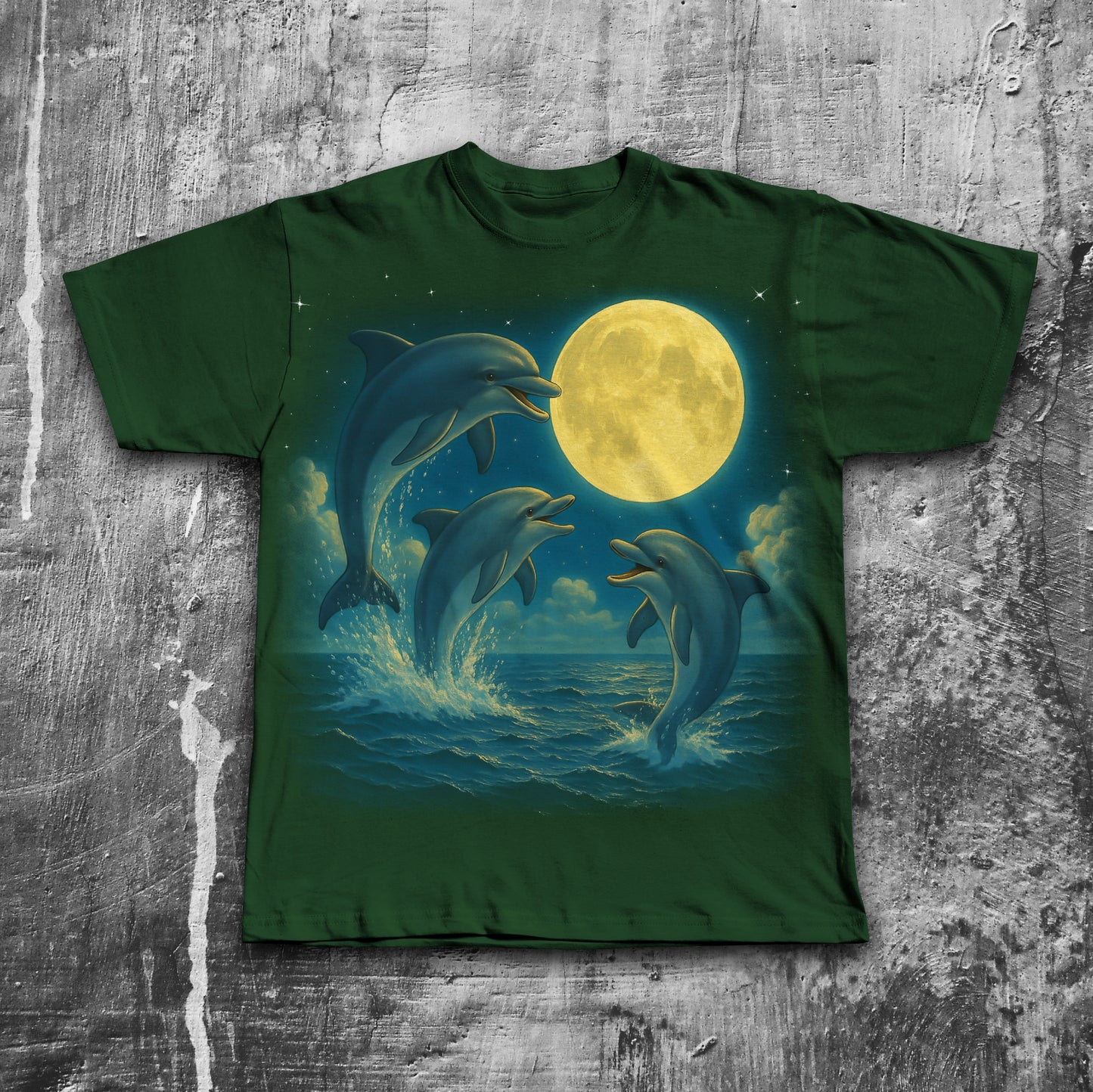 90s Retro Dolphins Vintage Graphic Tee Shirt