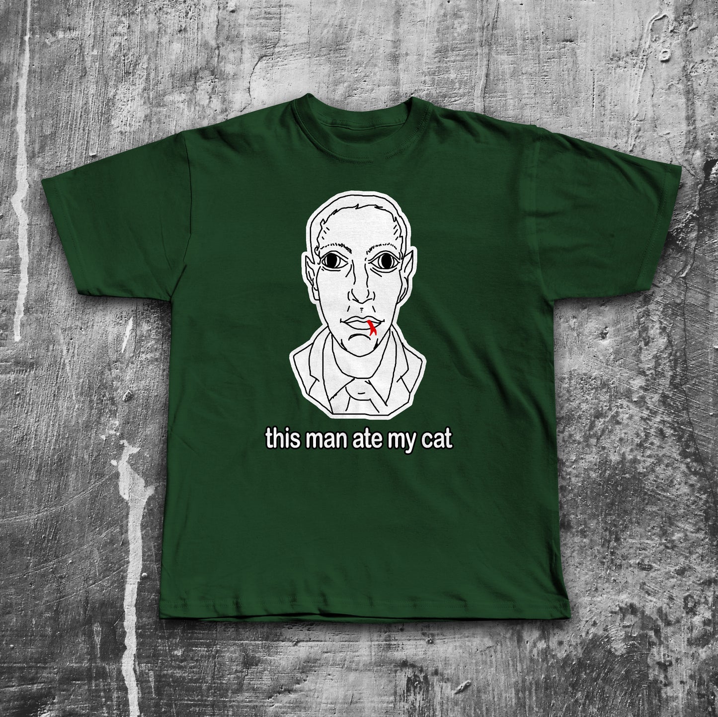This Man Ate My Cat Funny Meme T-shirt, Brainrot Shirt