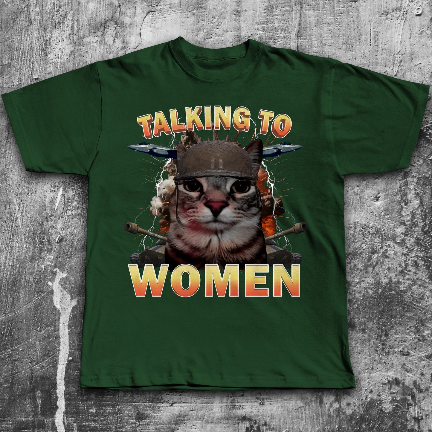 Talking To Women Funny Cat Meme T-shirt