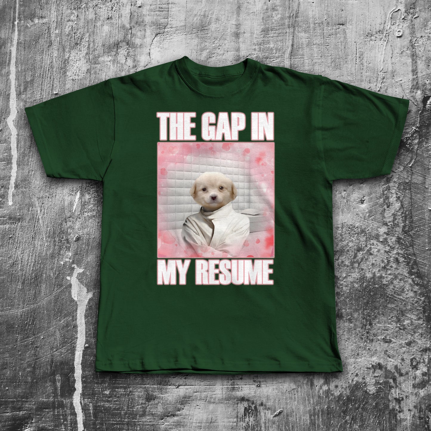 The Gap in My Resume Funny Mulch Dog Meme T-shirt, Brainrot Shirt
