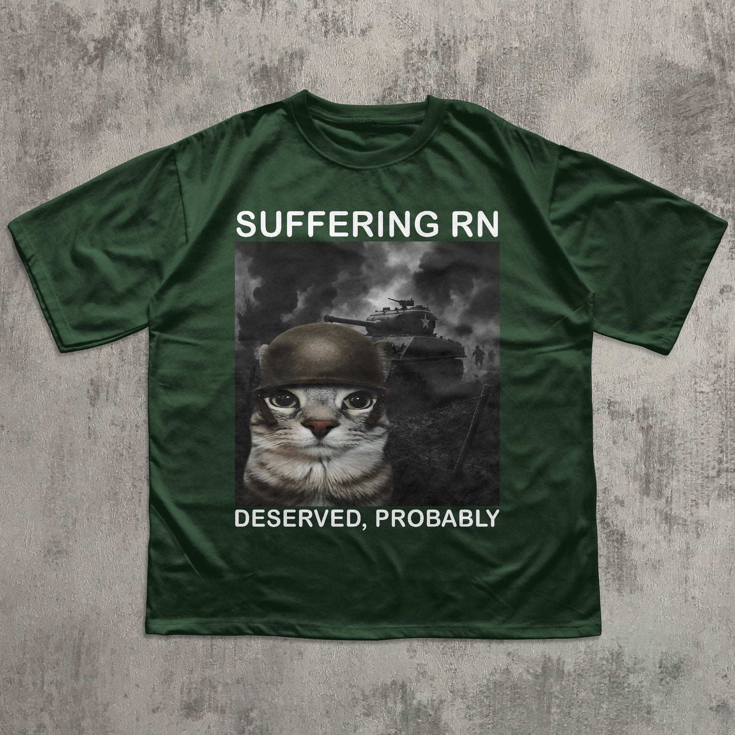 Suffering Rn Deserved Probably Funny Cat meme T-shirt, Silly Cats Shirt, Unhinged Clothes