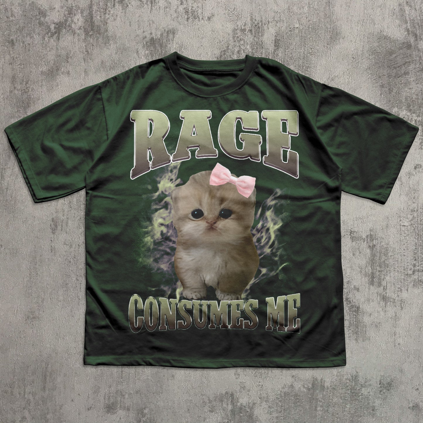 Rage Consumes Me Funny Cat Meme T-shirt