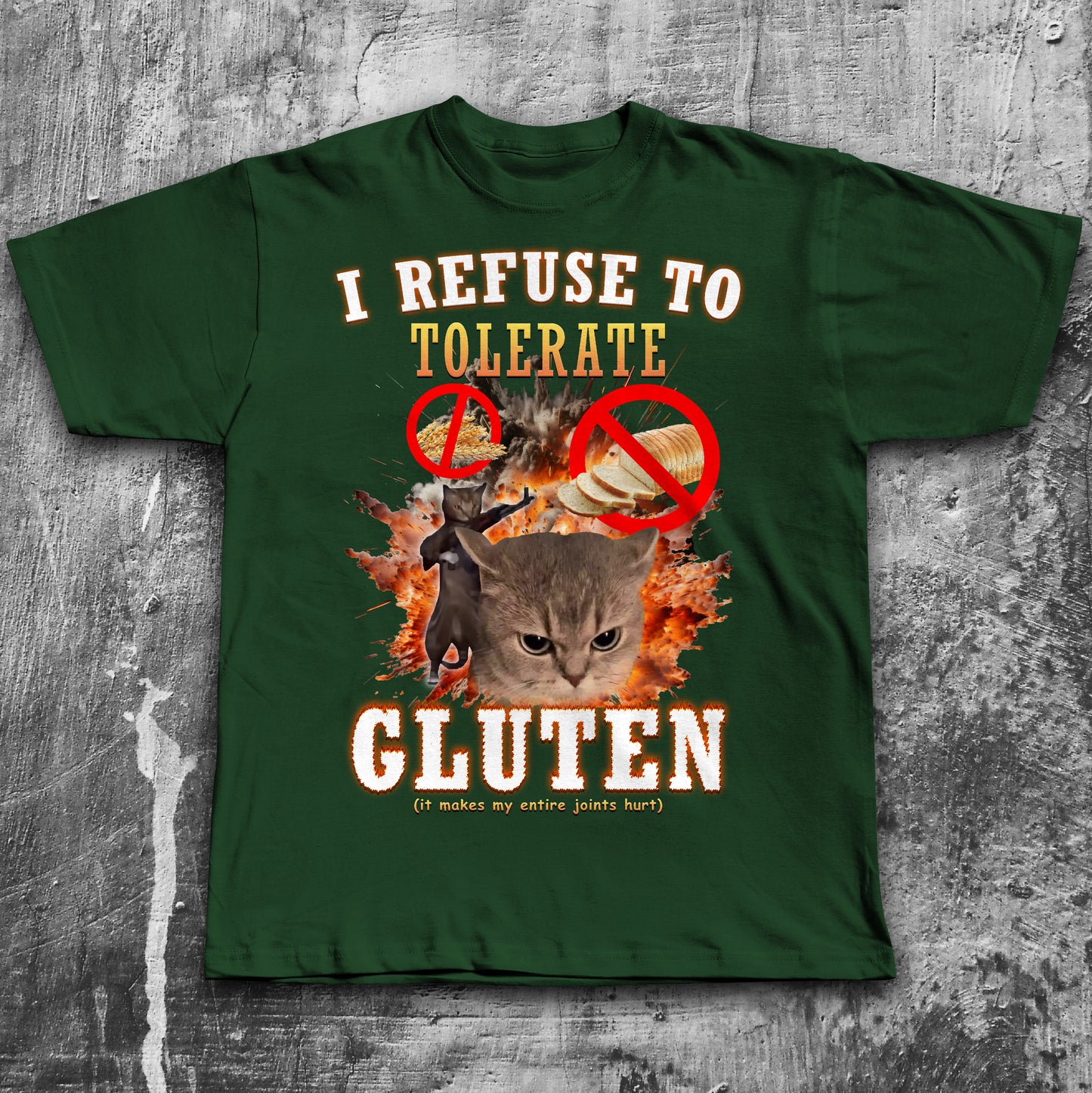 I Refuse to Tolerate Cat Meme T-shirt