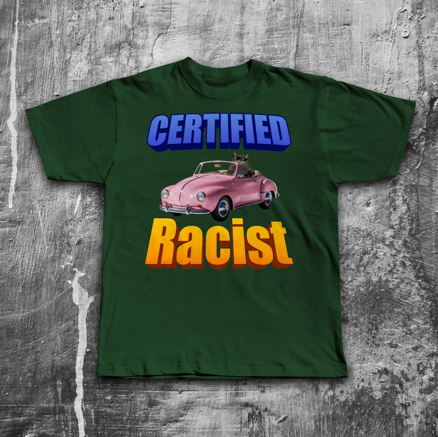 Certified Racist Funny Cat Meme T-shirt, Brainrot Shirts