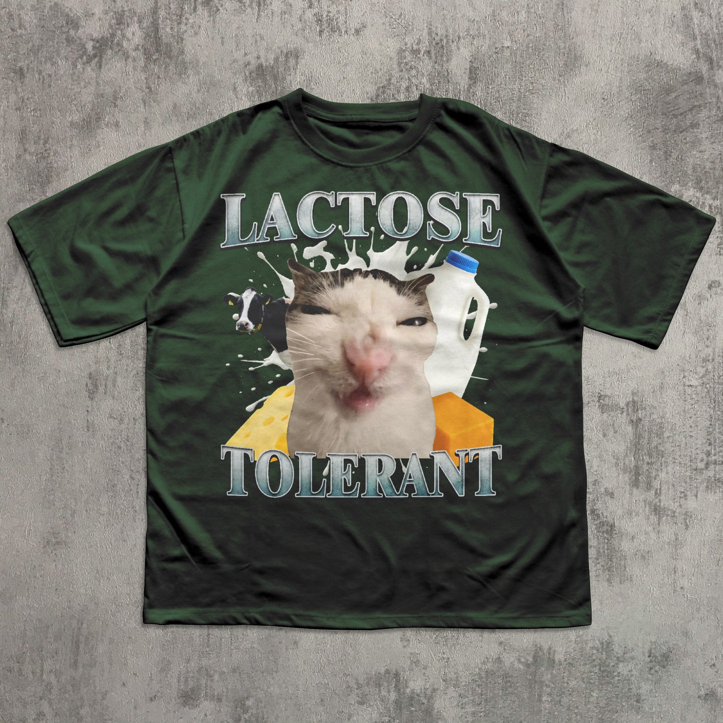 Lactose Tolerant Funny Cat Meme T-shirt, Silly Cats Tee, Lactose Shirt, Stupid Gifts, Ugly Shirts