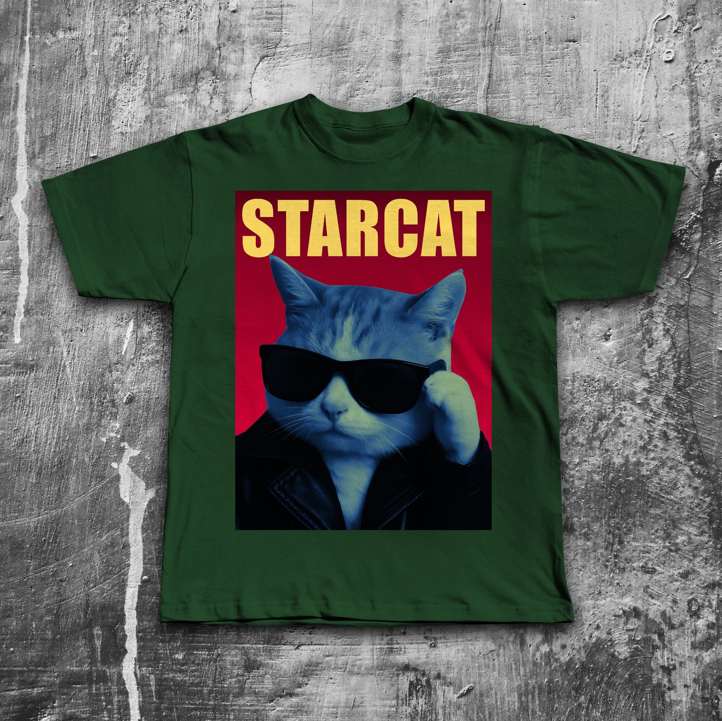 Starcat Funny Cat T-shirt, Parody Shirt, Stupid Tee