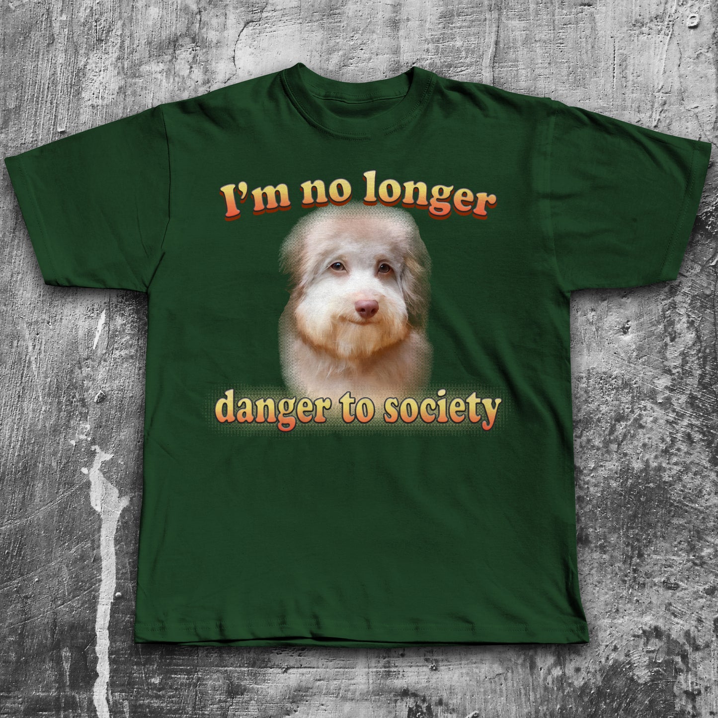 Im no Longer Danger To Society Funny Dog Meme T-shirt
