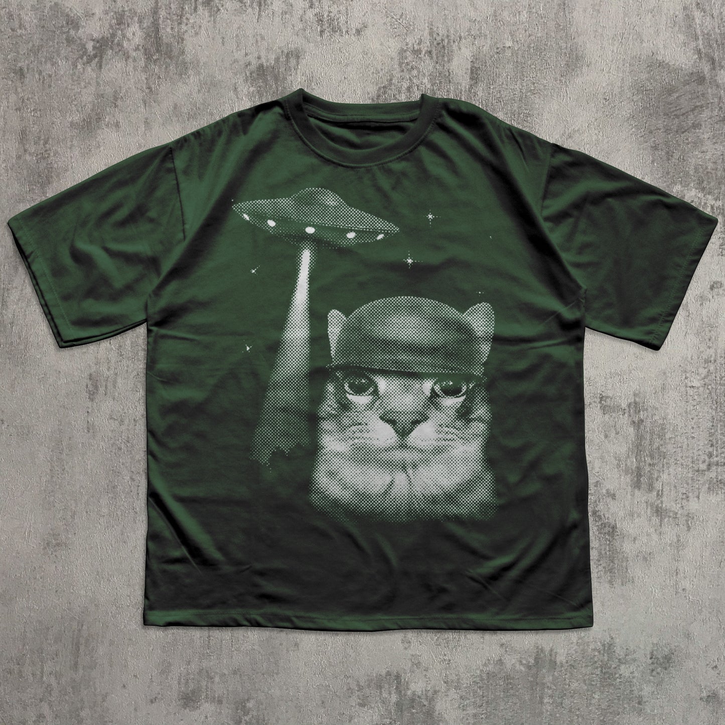 Alien Invasion Funny Cat Meme T-shirt, Silly Cats Shirt, Weird Shirts