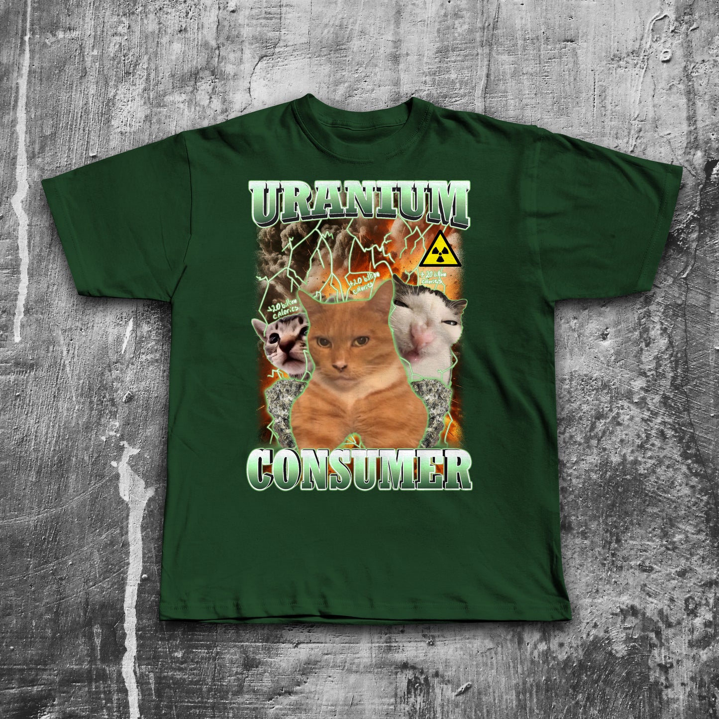 Uranium Consumer Funny Cat Meme T-Shirt, Brainrot Shirts