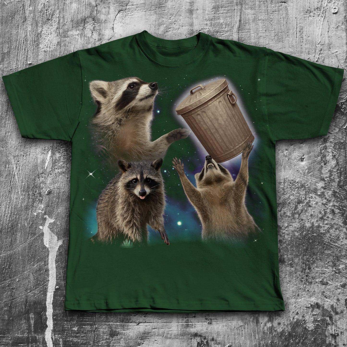 90s Retro Raccoons Trash Can T-shirt, Vintage Graphic Raccoon Shirt, Graphic Tees