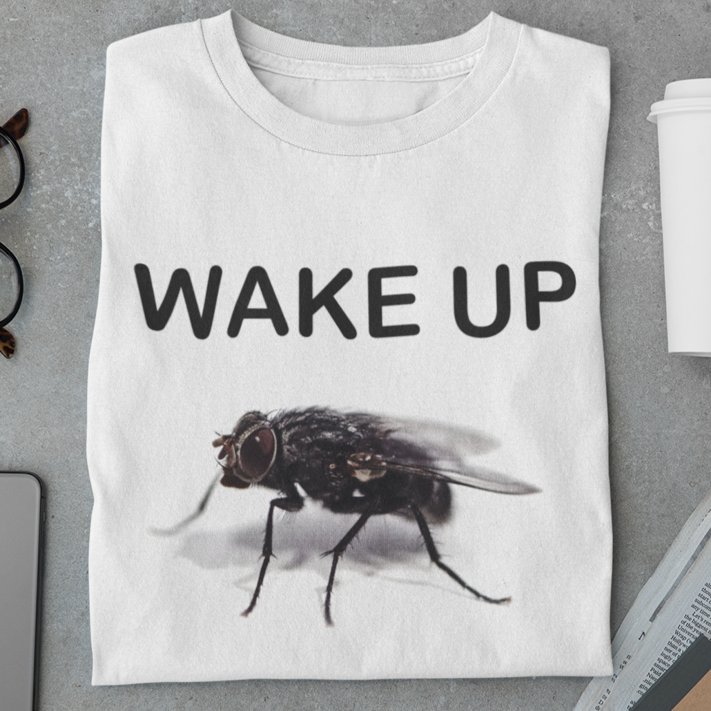 Wake Up Funny Meme T-shirt, Ironic Insects Shirt, Unhinged Clothes, Weird Tees
