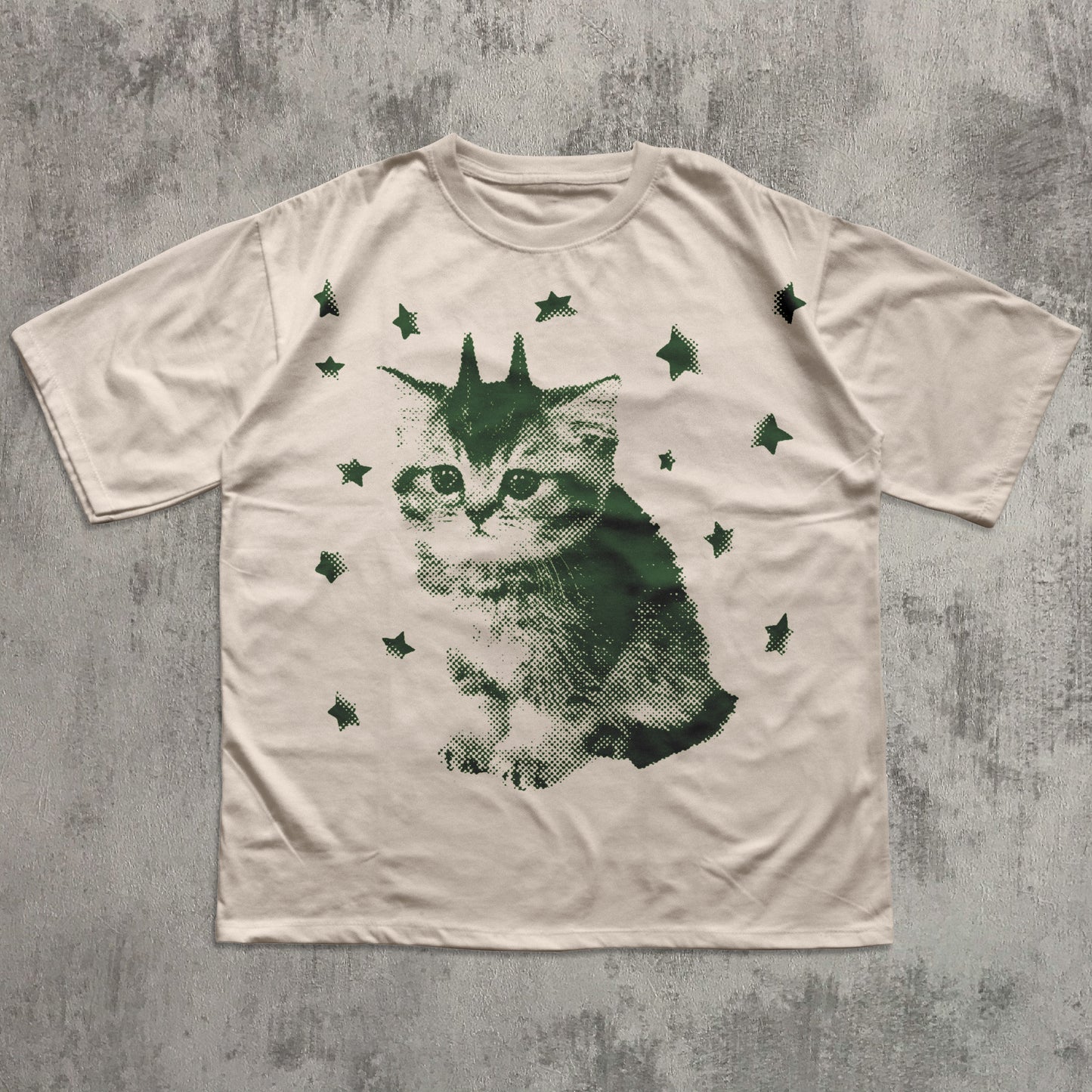 y2k funny alien cat meme t-shirt