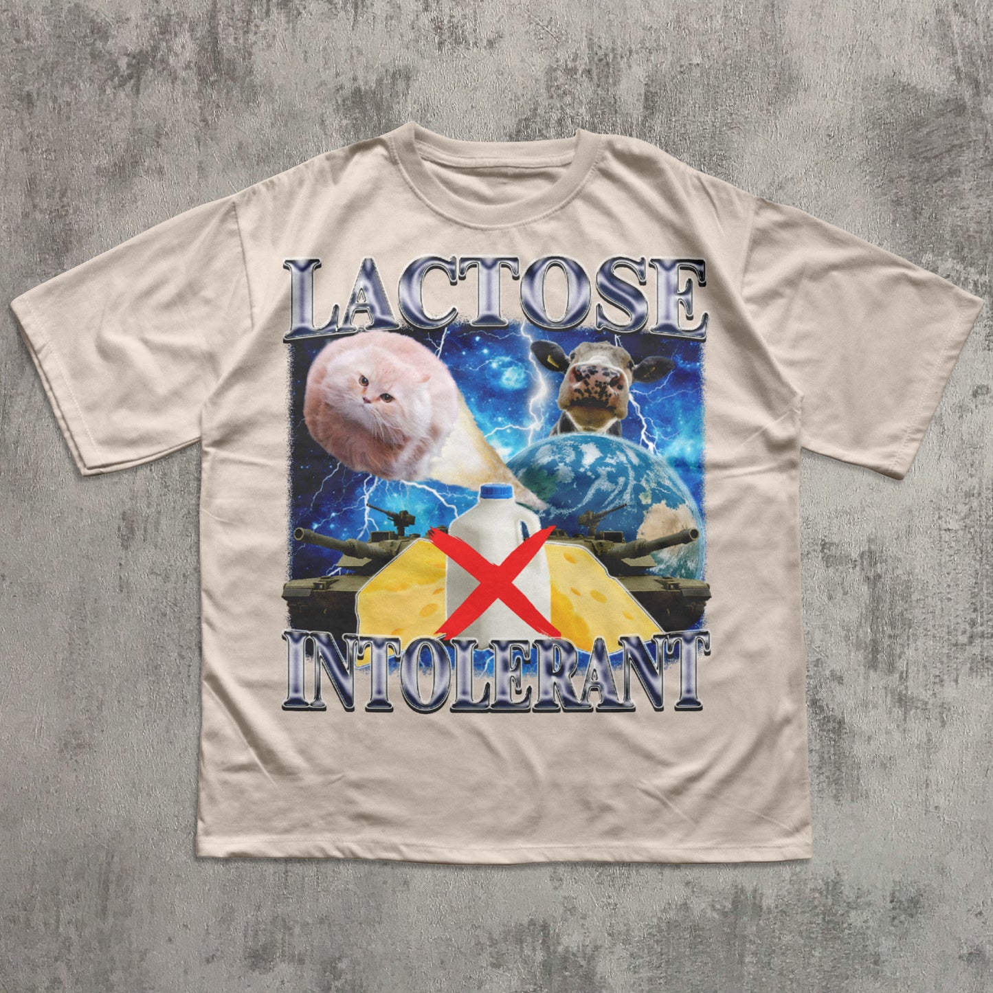 Lactose Intolerant Funny Cat Meme T-shirt, Lactose Shirt, Stupid Gifts, Silly Cats Tee, Weird Tshirt