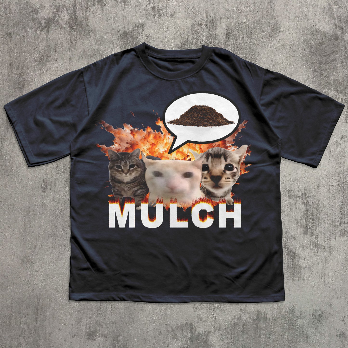 mulch cat meme t-shirt