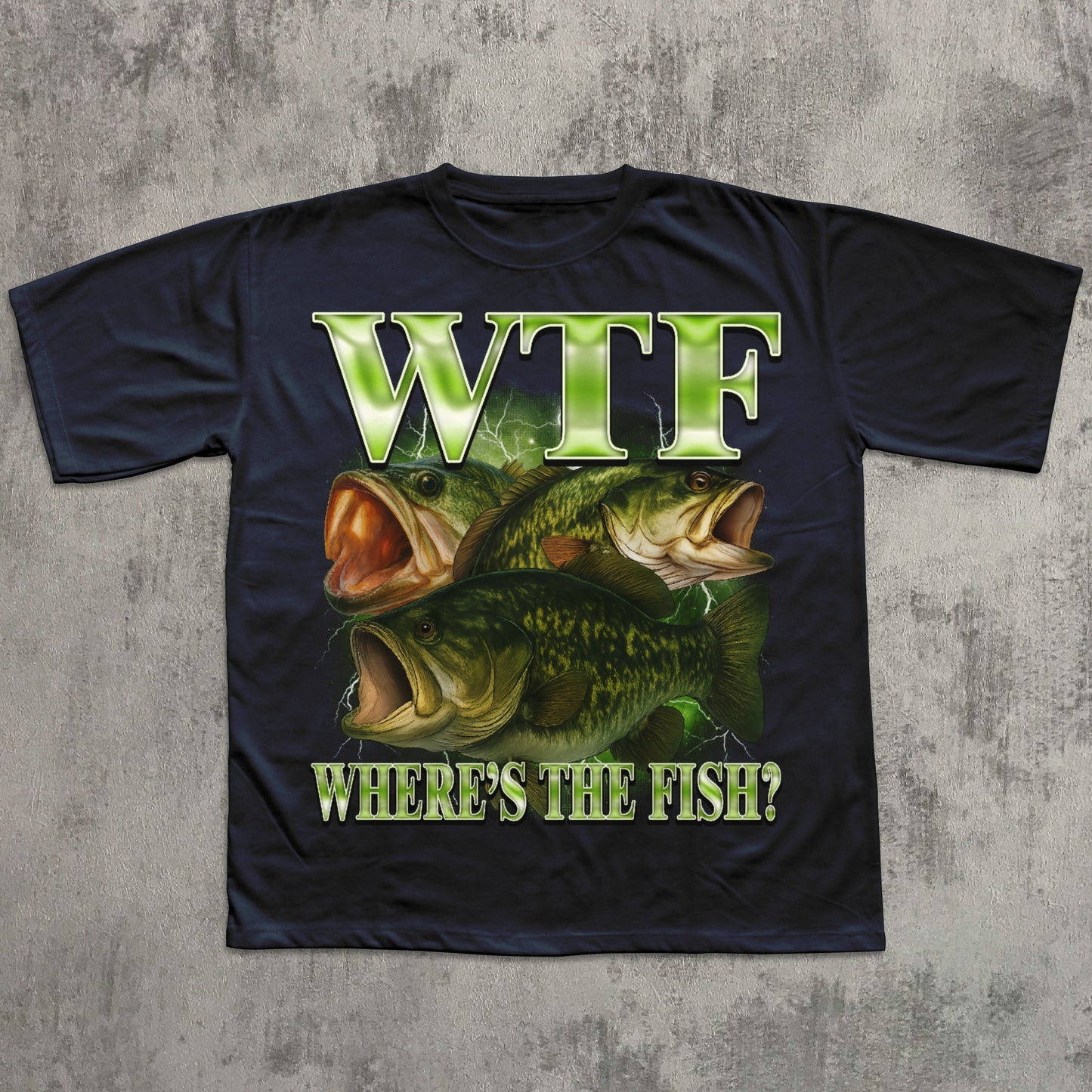 WTF Where is The Fish Funny T-shirt
