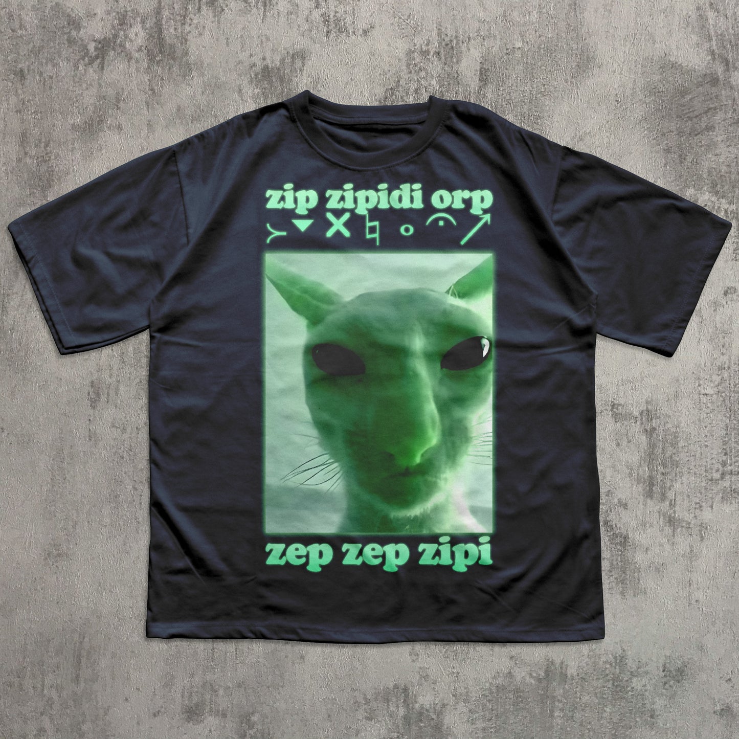 Alien Cat Meme T-shirt