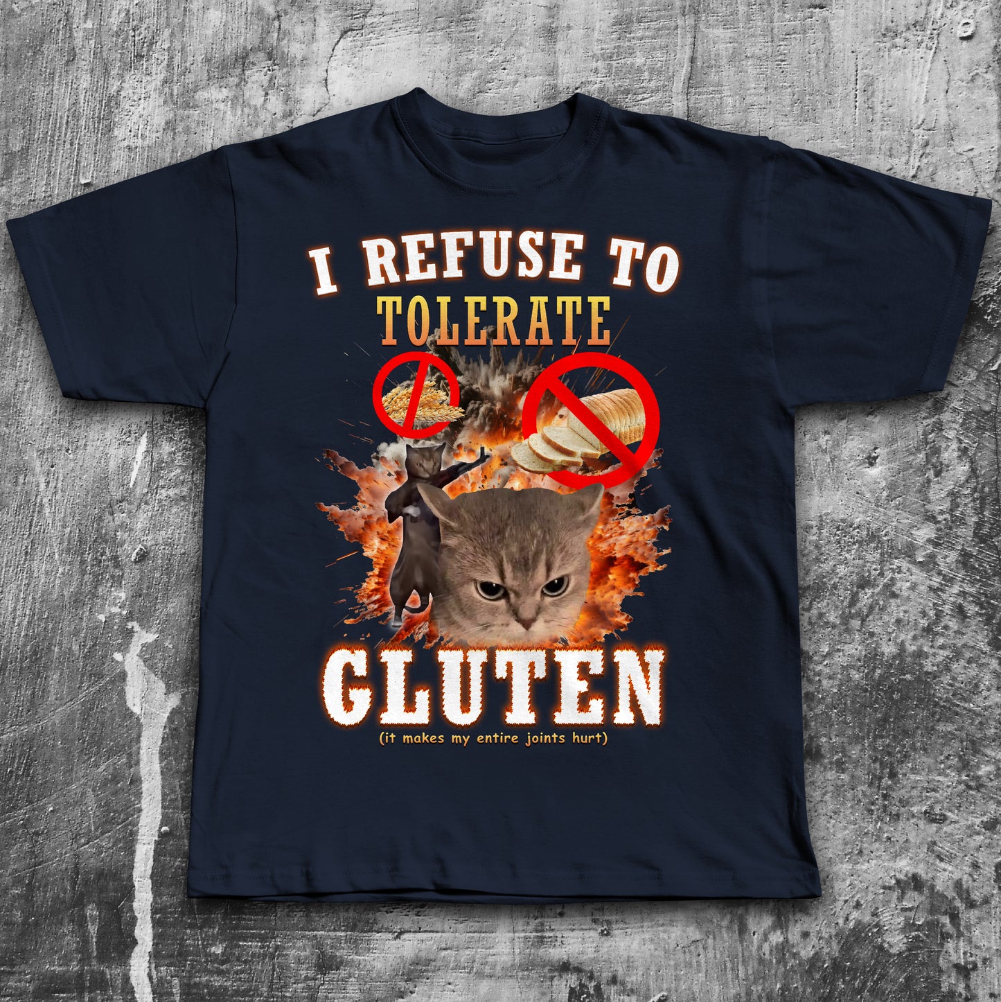 I Refuse to Tolerate Cat Meme T-shirt
