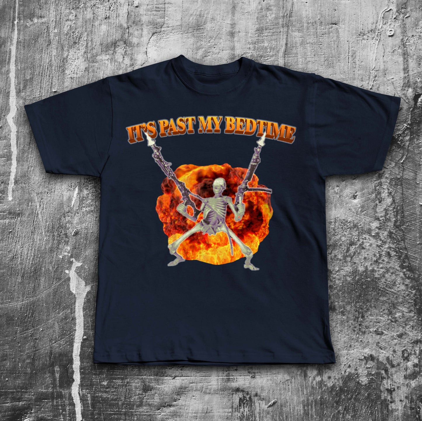 It's Past My Bedtime Funny Skeleton Meme T-shirt, Brainrot Shirts