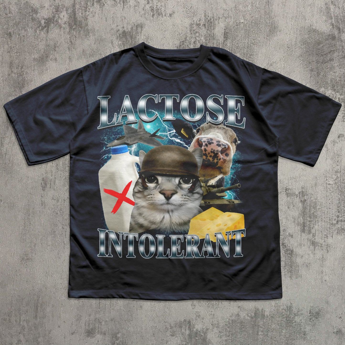 Lactose Intolerant Funny Cat Meme T-shirt, Lactose Shirt, Stupid Gifts, Silly Cats Tee, Weird Tshirt