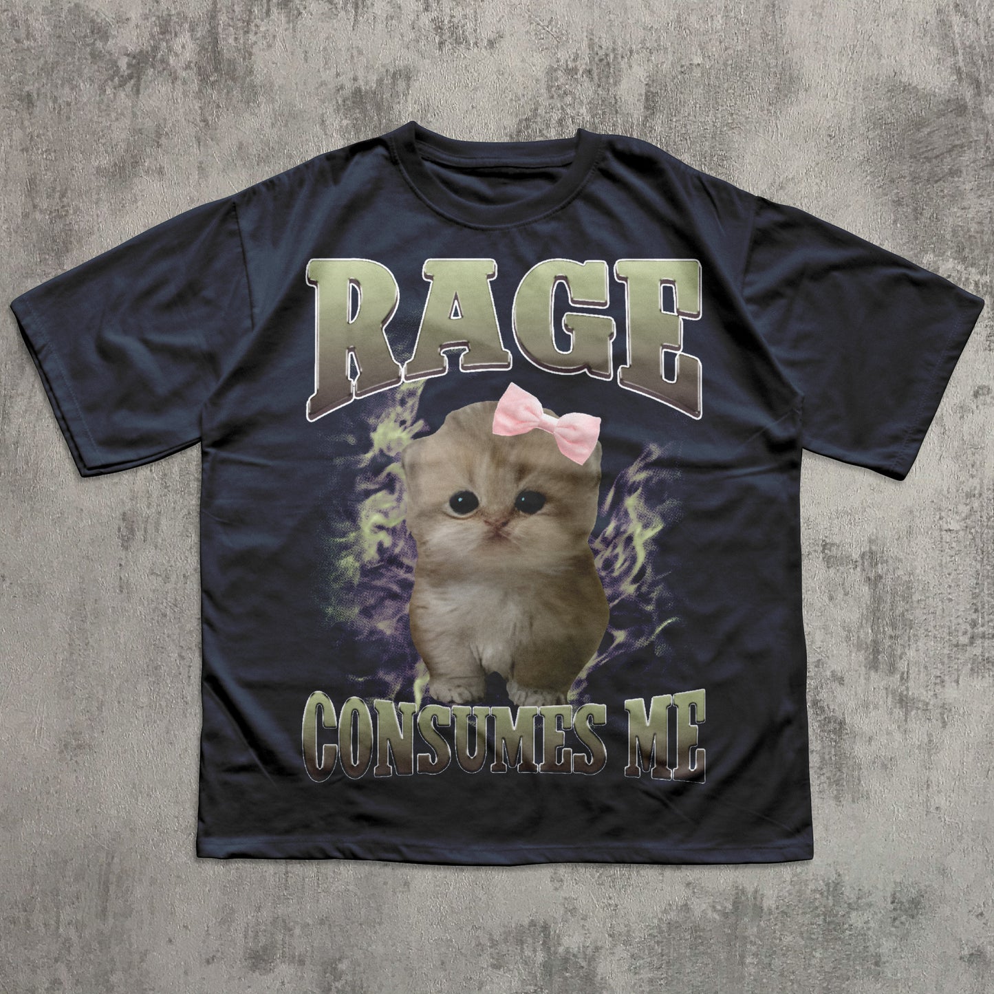 Rage Consumes Me Funny Cat Meme T-shirt