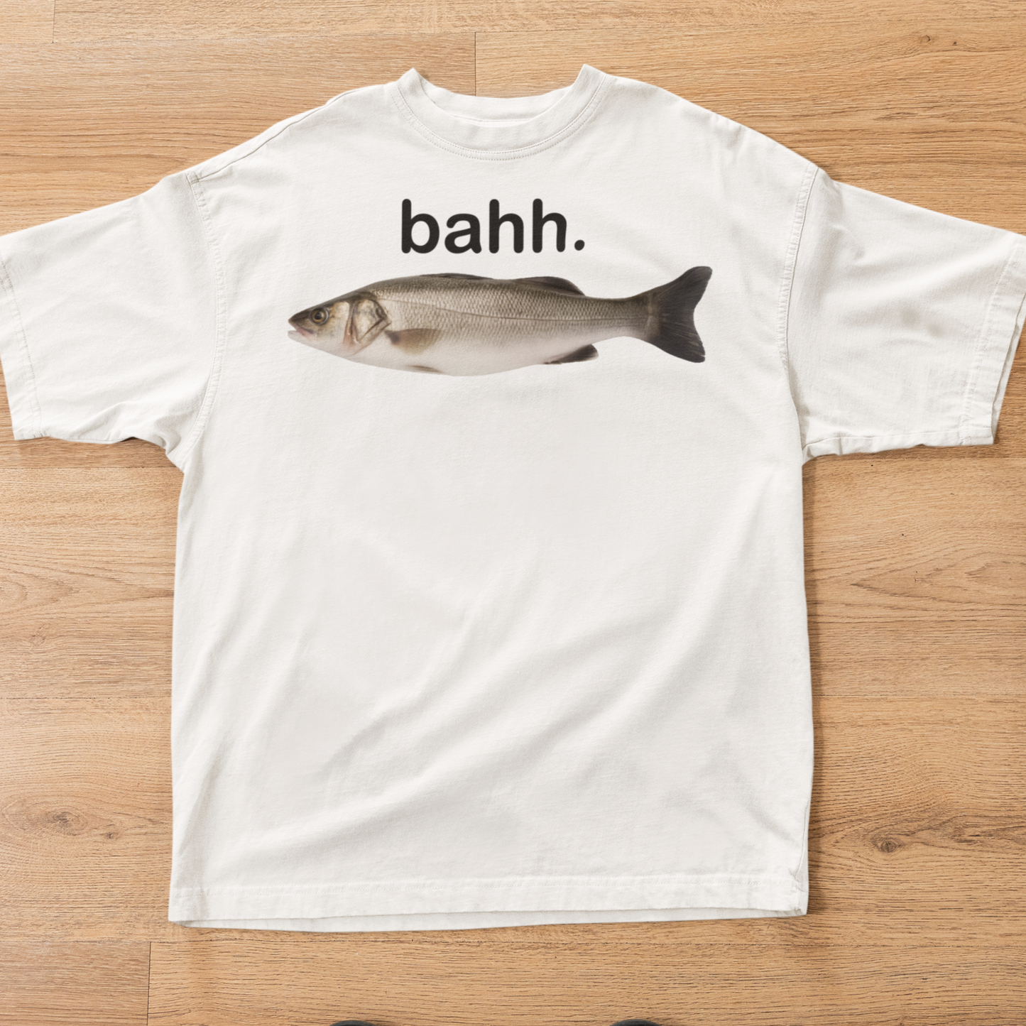 Bahh Funny Sea Bass T-shirt, Fish Meme Shirt, Unhinged Clothes, Ironic Shirts