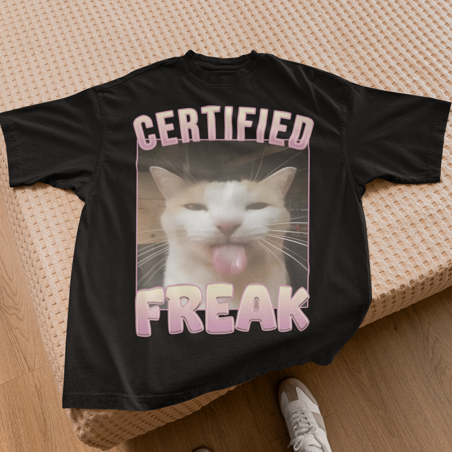 Certified Freak Funny Cat Meme T-shirt