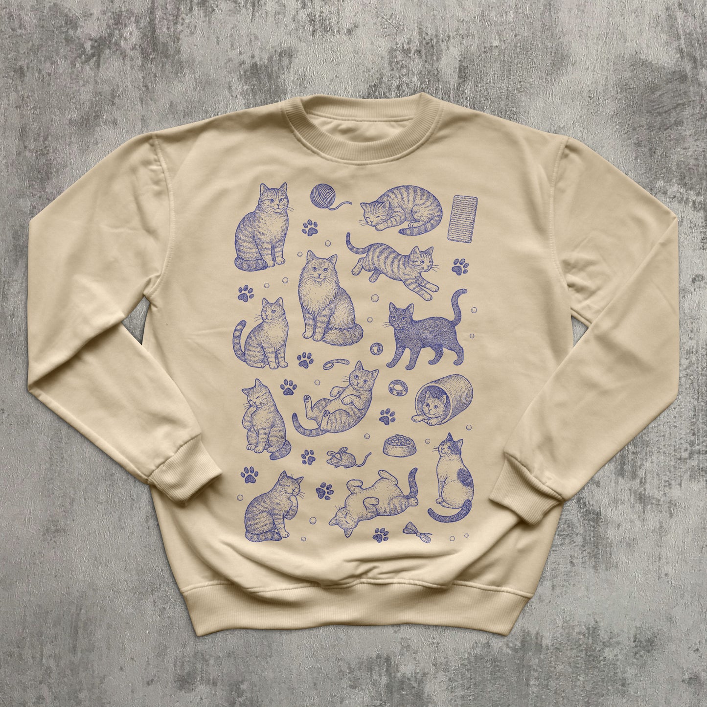 90s Retro Kittens Vintage Sweatshirt, Retro Cat Sweater, Cute Cats Sweater, Feline Lover Gifts