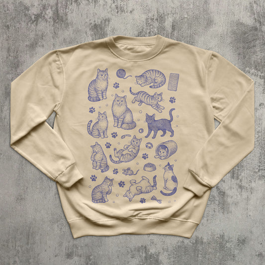 90s Retro Kittens Vintage Sweatshirt