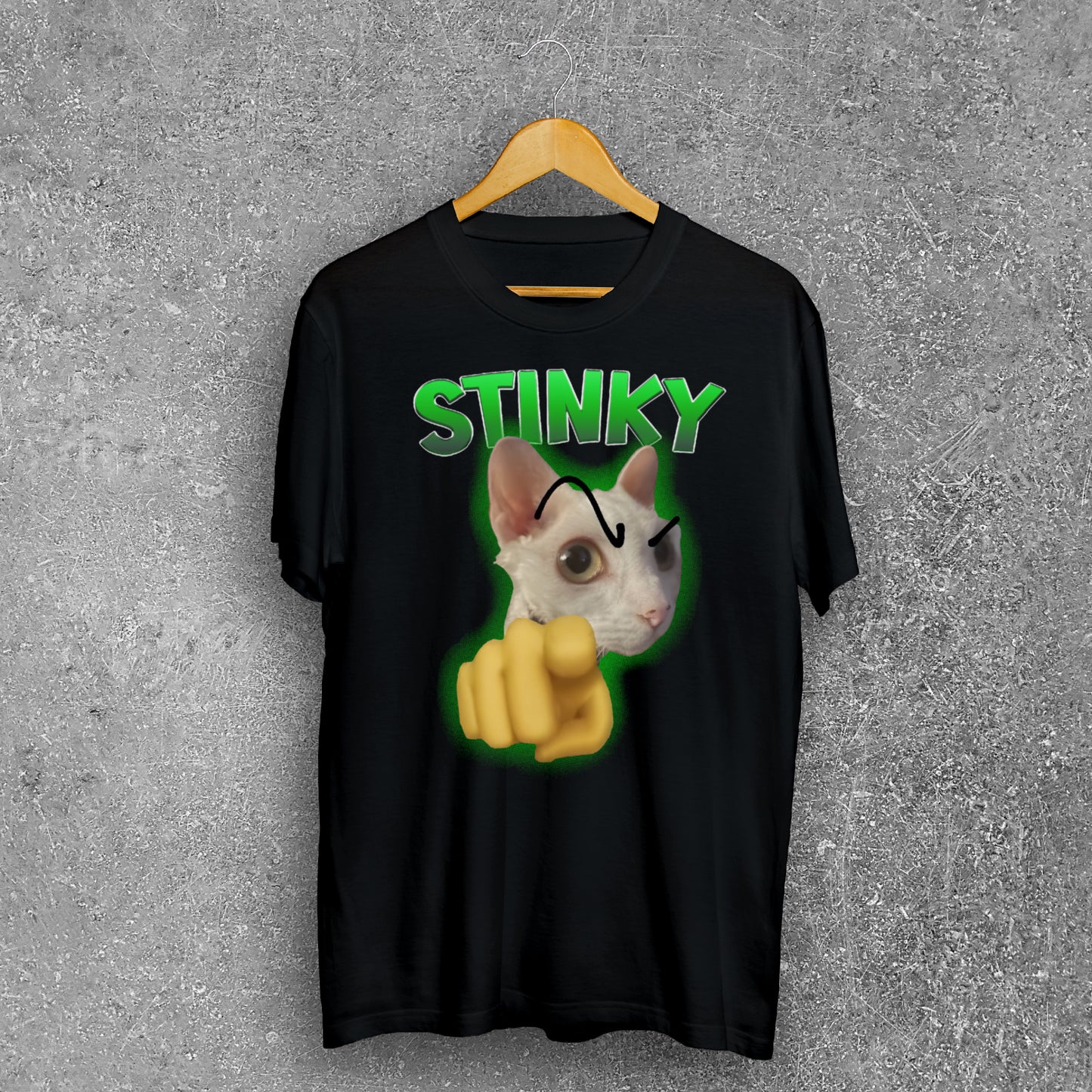 Stinky Funny Cat Meme T-Shirt