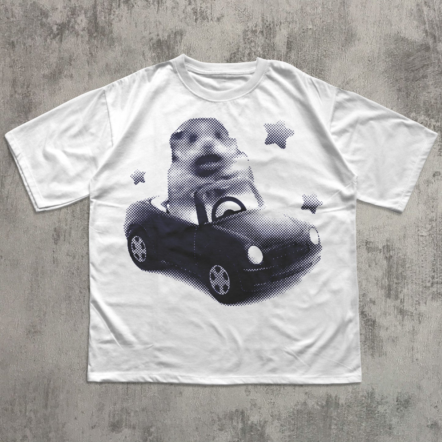 Y2k Scared Hamster in Car T-shirt, 2000s Vintage Graphic Tee, 90s Retro Shirt, Silly Tshirt