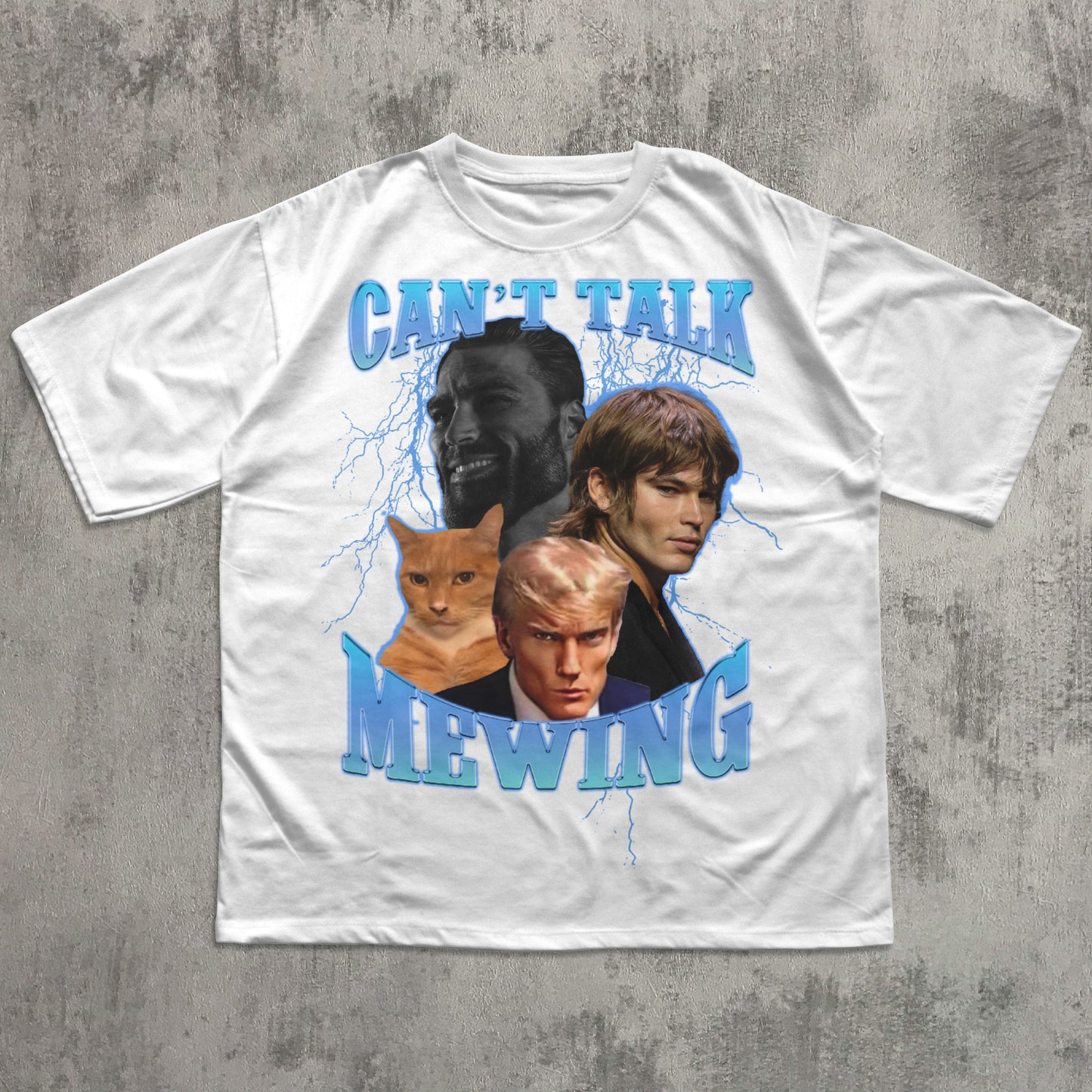 Can't Talk Mewing Funny Meme T-shirt