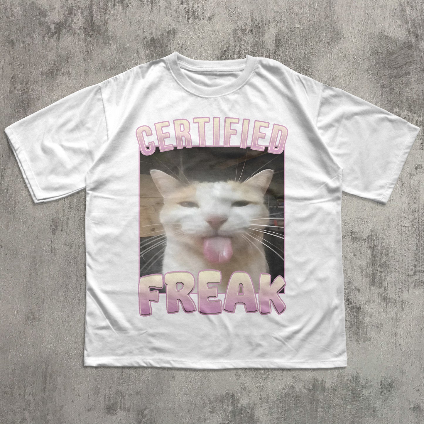 Certified Freak Funny Cat Meme T-shirt