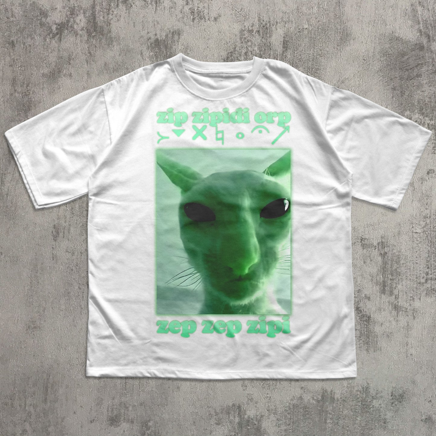 Alien Cat Meme T-shirt