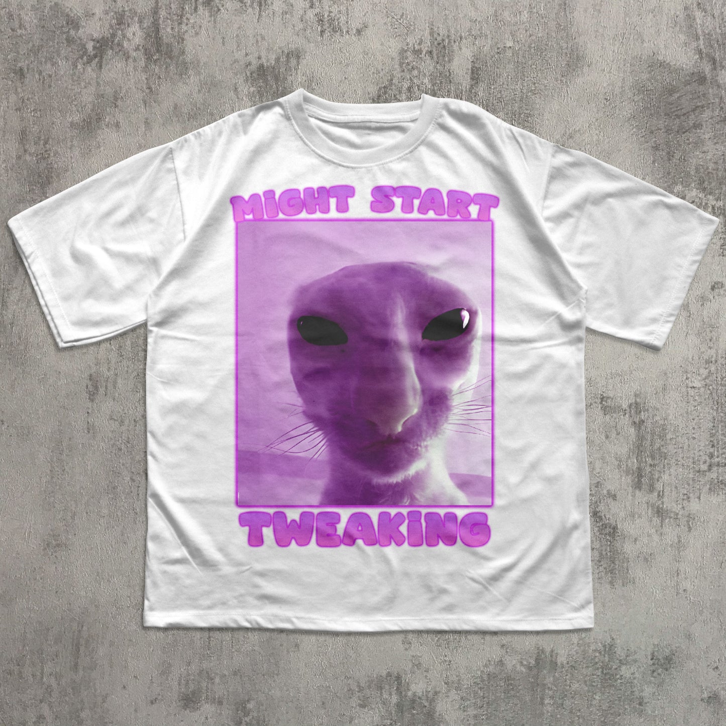 Might Start Tweaking Funny Cat Meme T-shirt, Brainrot Shirts