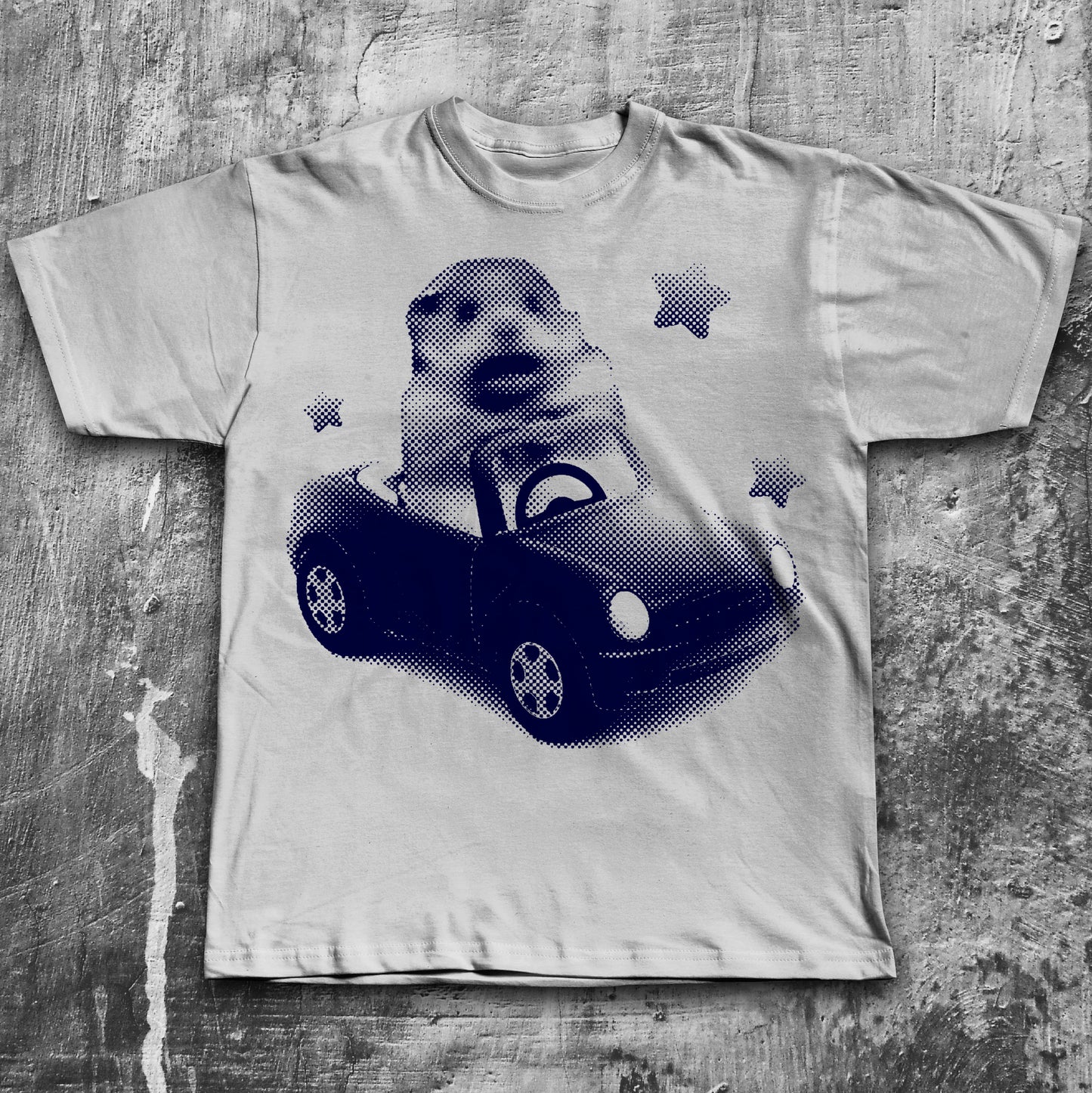 Y2k Scared Hamster in Car T-shirt, 2000s Vintage Graphic Tee, 90s Retro Shirt, Silly Tshirt