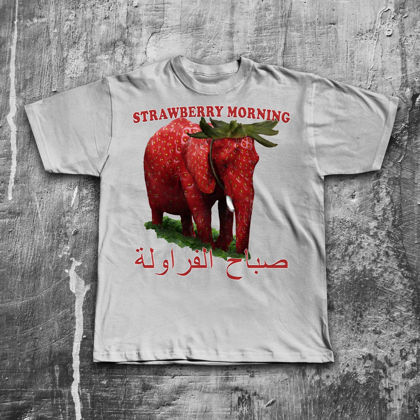Funny Strawberry Elephant Meme T-shirt