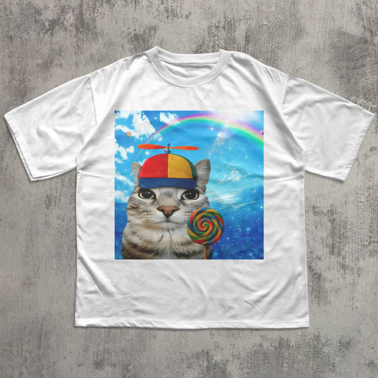 Happy Cat Dreamcore T-shirt, Funny Cats Shirt, Brainrot Meme Tee, Silly Kitten Tee, Cat Lover Gifts, Weird Tees, Gen Z Humor Tshirt