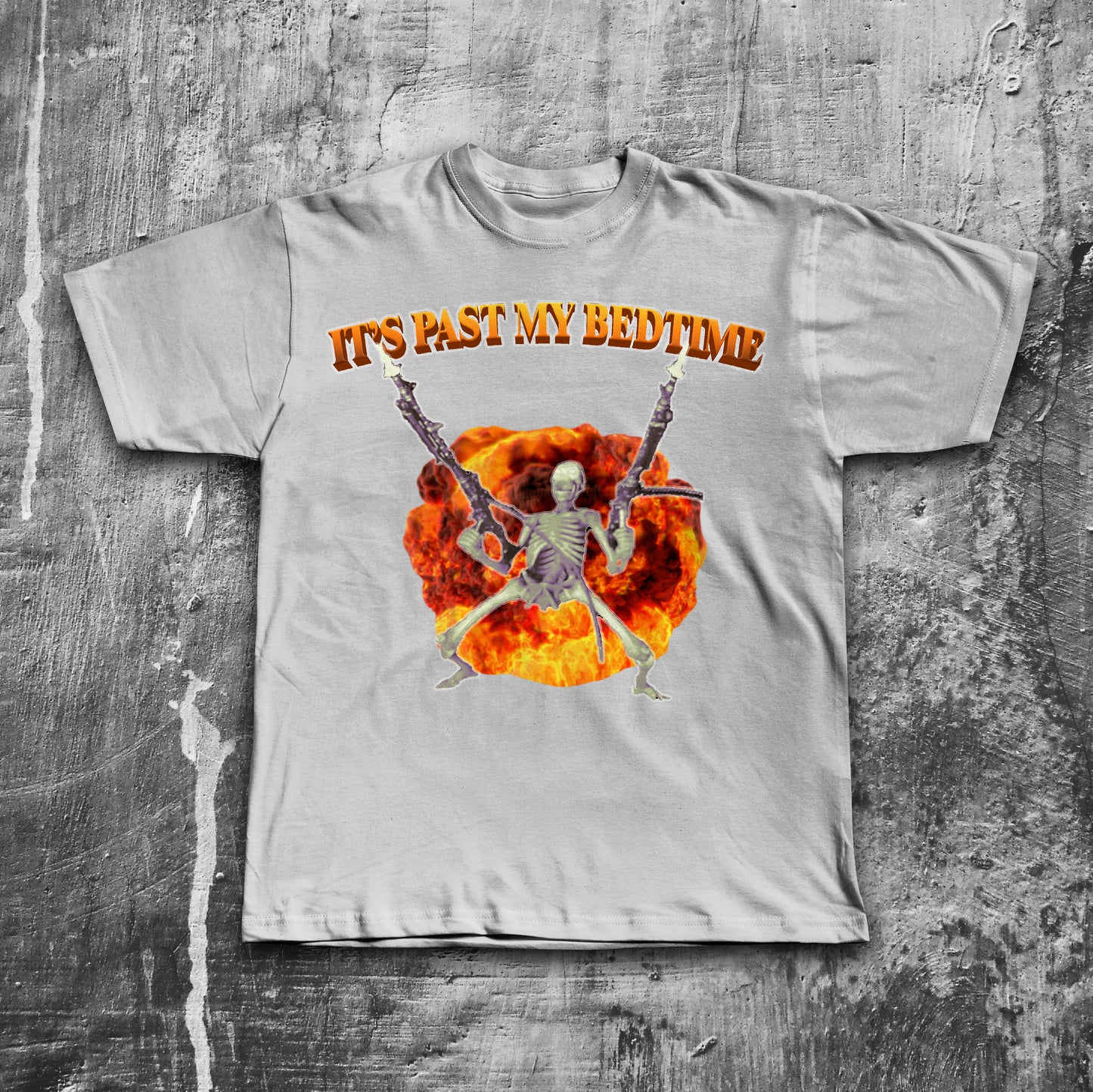 It's Past My Bedtime Funny Skeleton Meme T-shirt, Brainrot Shirts