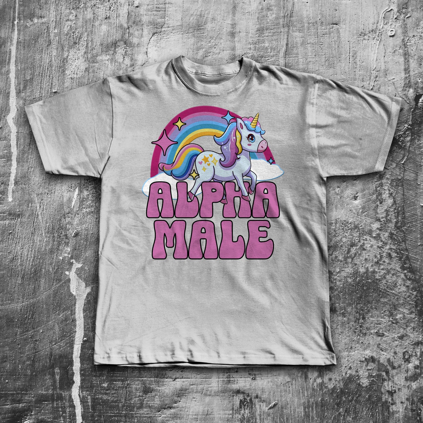 Alpha Male Funny Unicorn Meme T-shirt, Gift for Him