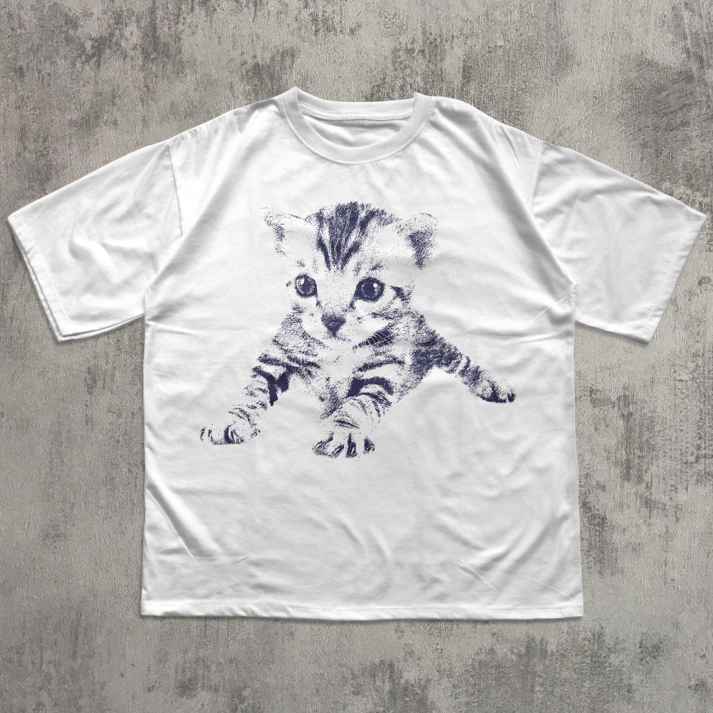 Y2k Vintage Graphic Cat T-shirt, Unisex Cotton Shirt, 90s Retro Tee, Cats Lover Gift
