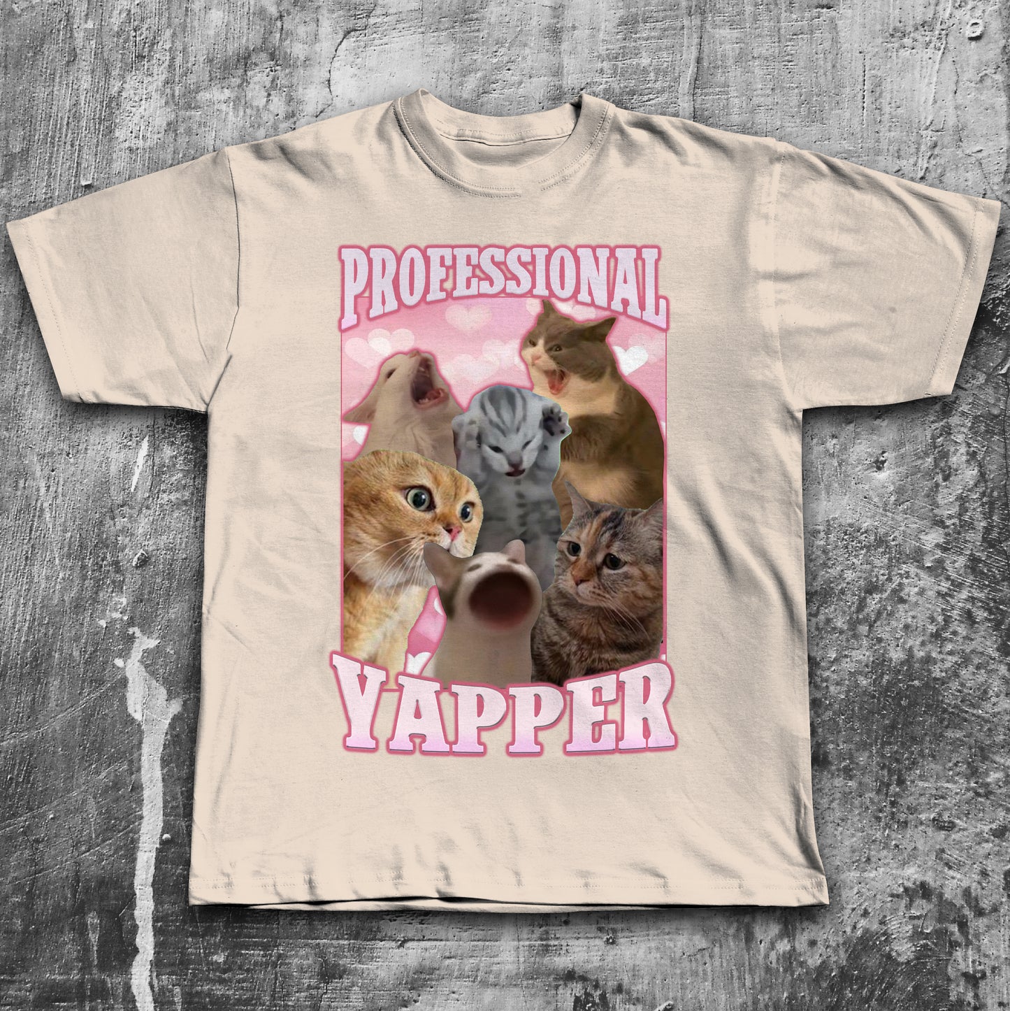 Professional Yapper Funny Cat Meme T-shirt