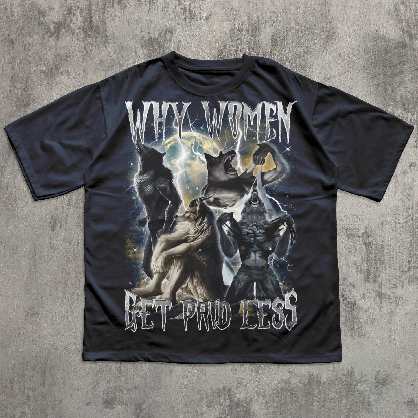 funny alpha wolf meme t-shirt