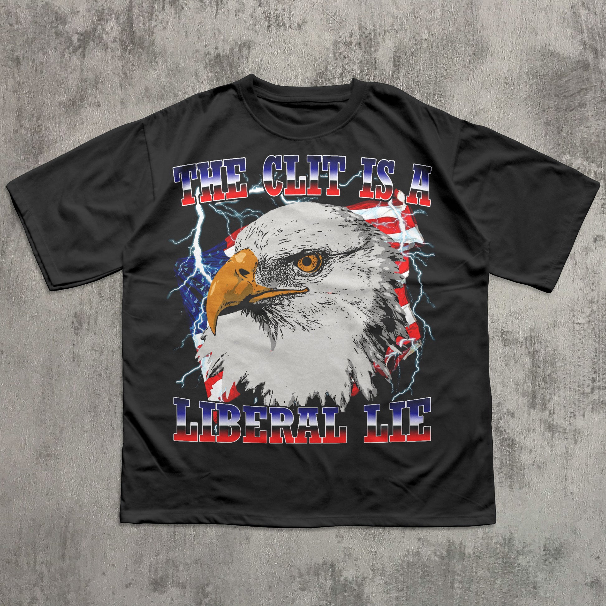 Black Funny Eagle T-shirt