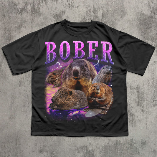 Bober Funny Beaver Meme T-shirt